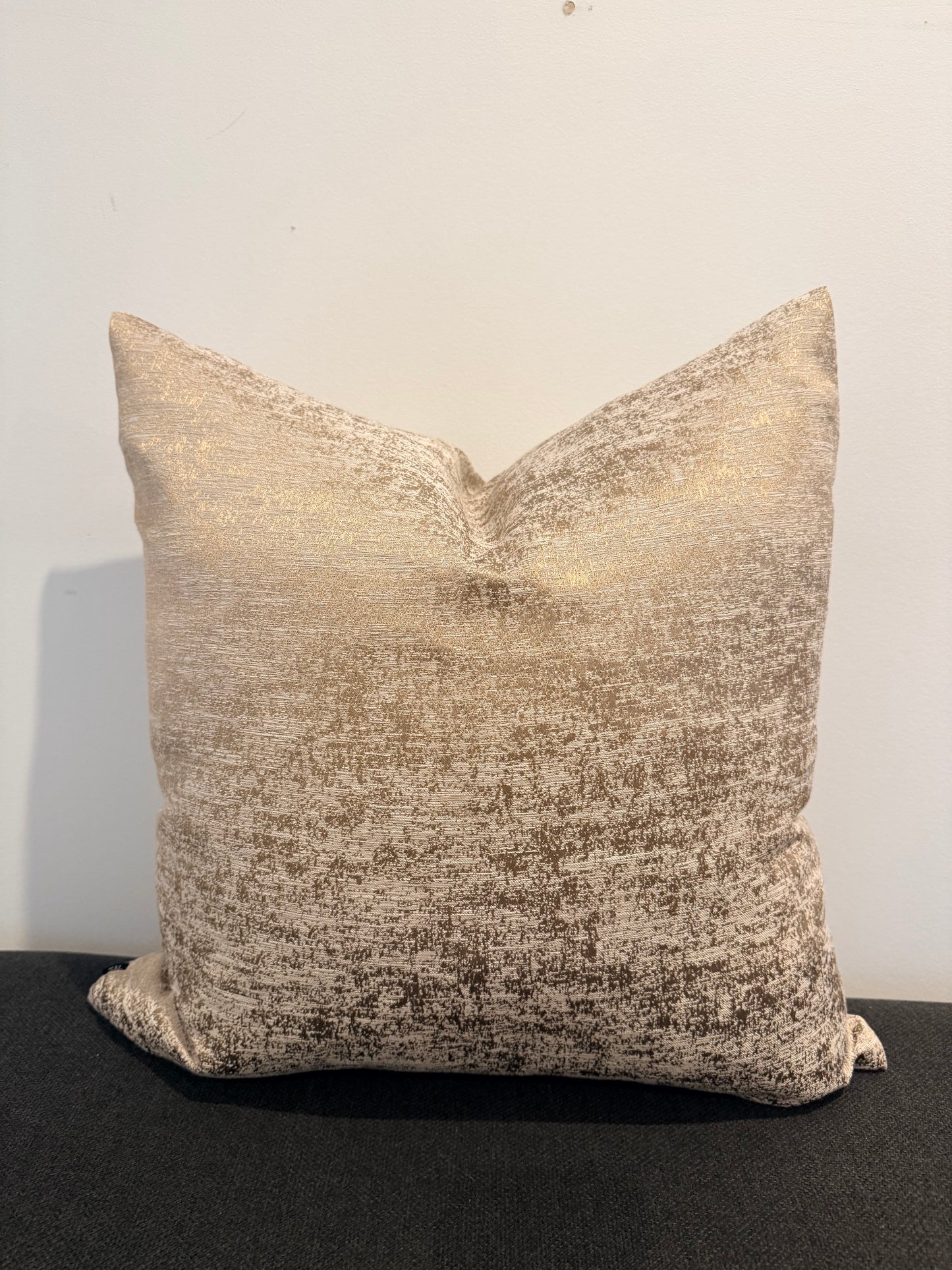 Golden silk cushion