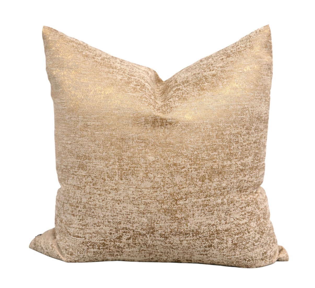 Golden silk textured cushion | interiors by Zai 