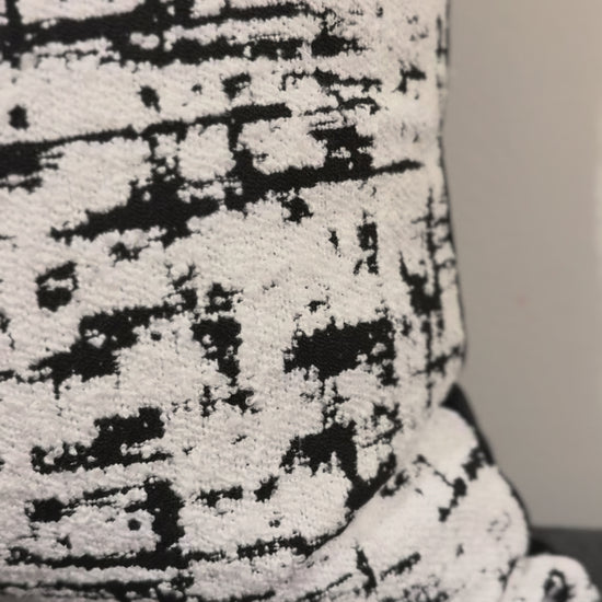closeup video monochrome muse cushion | interiorsbyzai